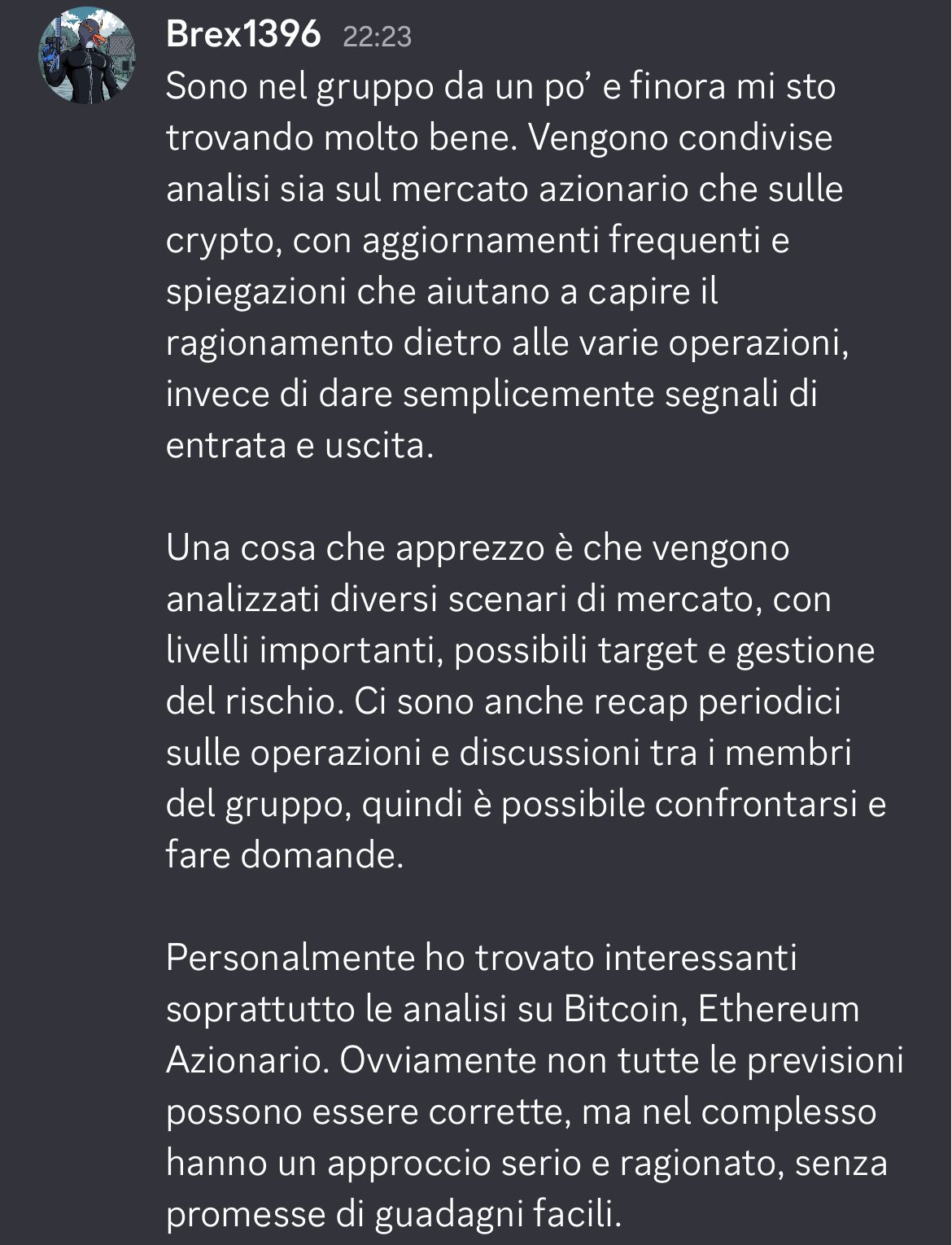 Recensione di un cliente