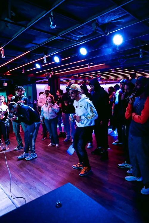 HighLife Studios community event — artists performing and collaborating