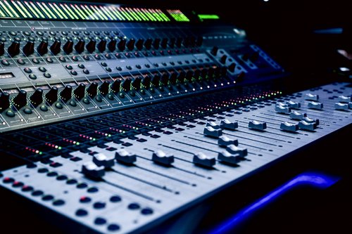 Professional studio mixing console