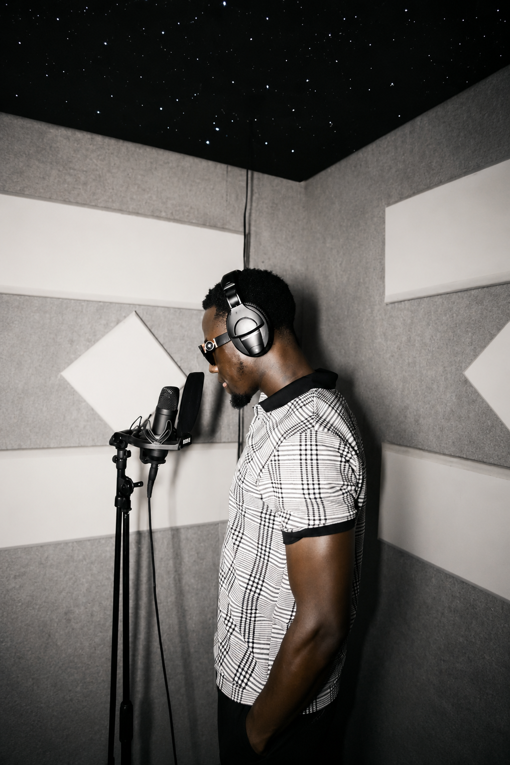 Engineer and artist in session at HighLife Studios