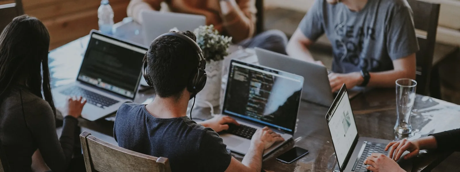 Watts Group team collaborating in modern office