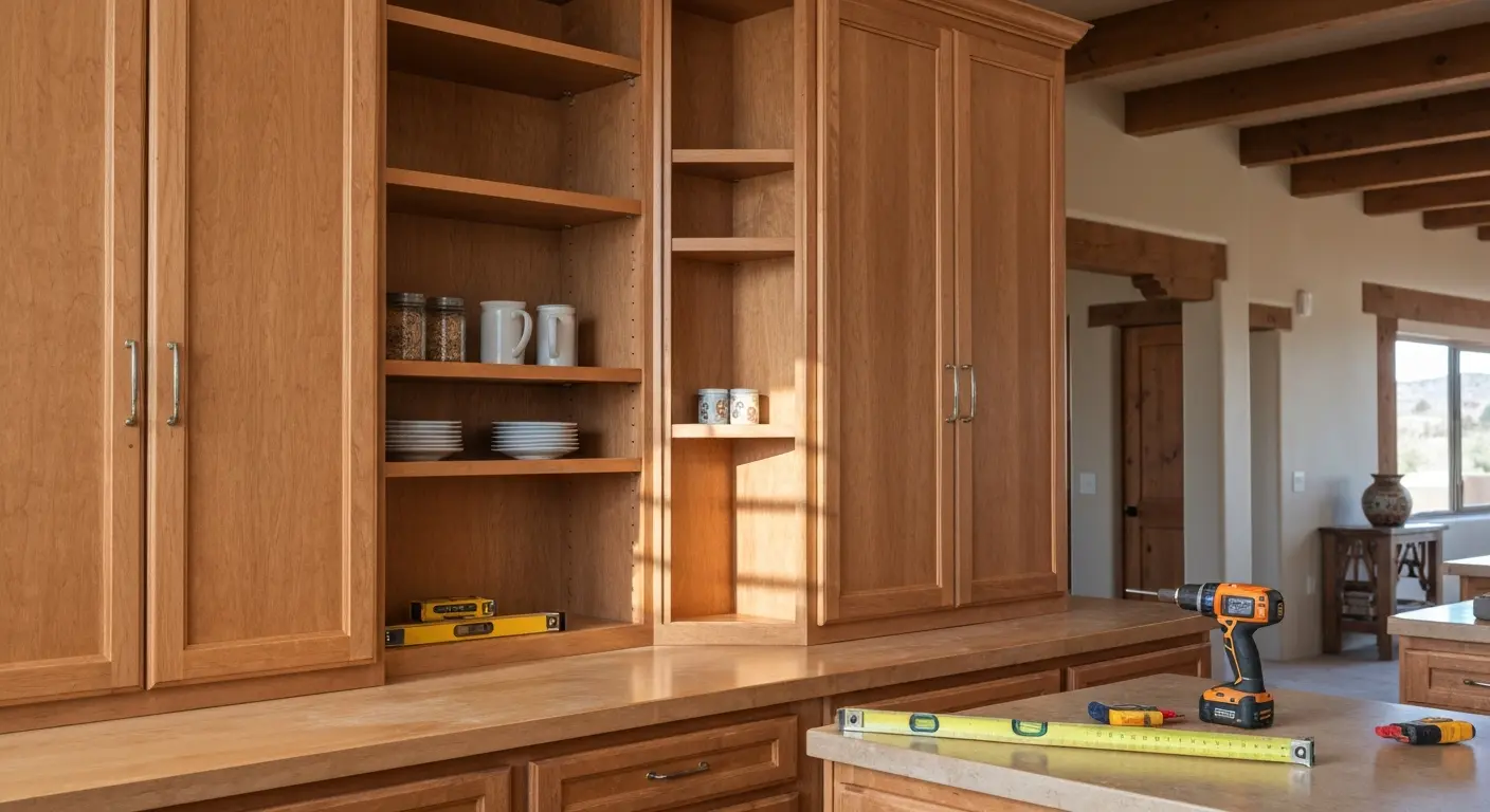 Custom cabinet installation