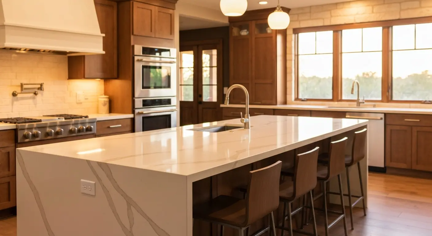 Kitchen island installation