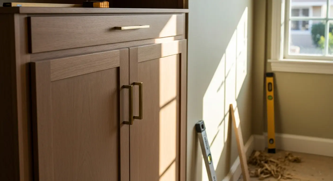 Custom cabinet installation project