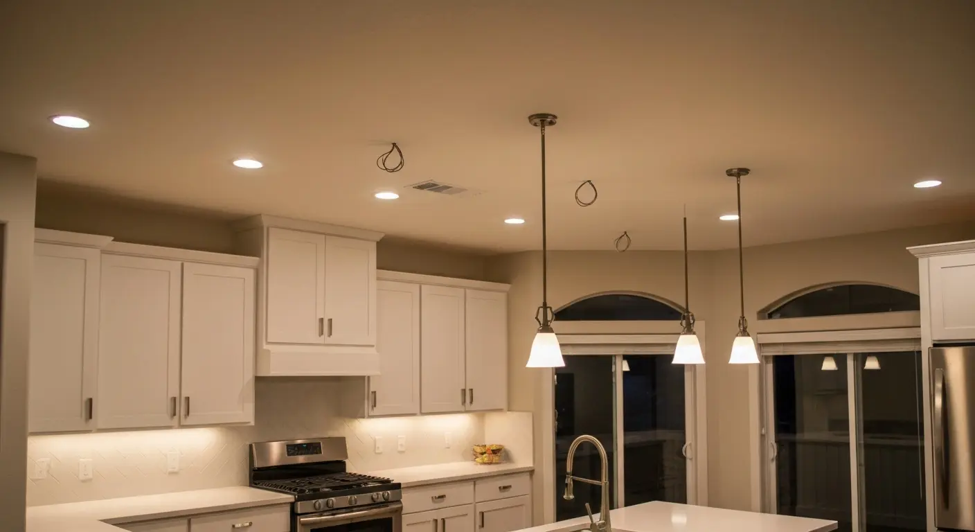 Kitchen lighting installation Elk Grove remodel