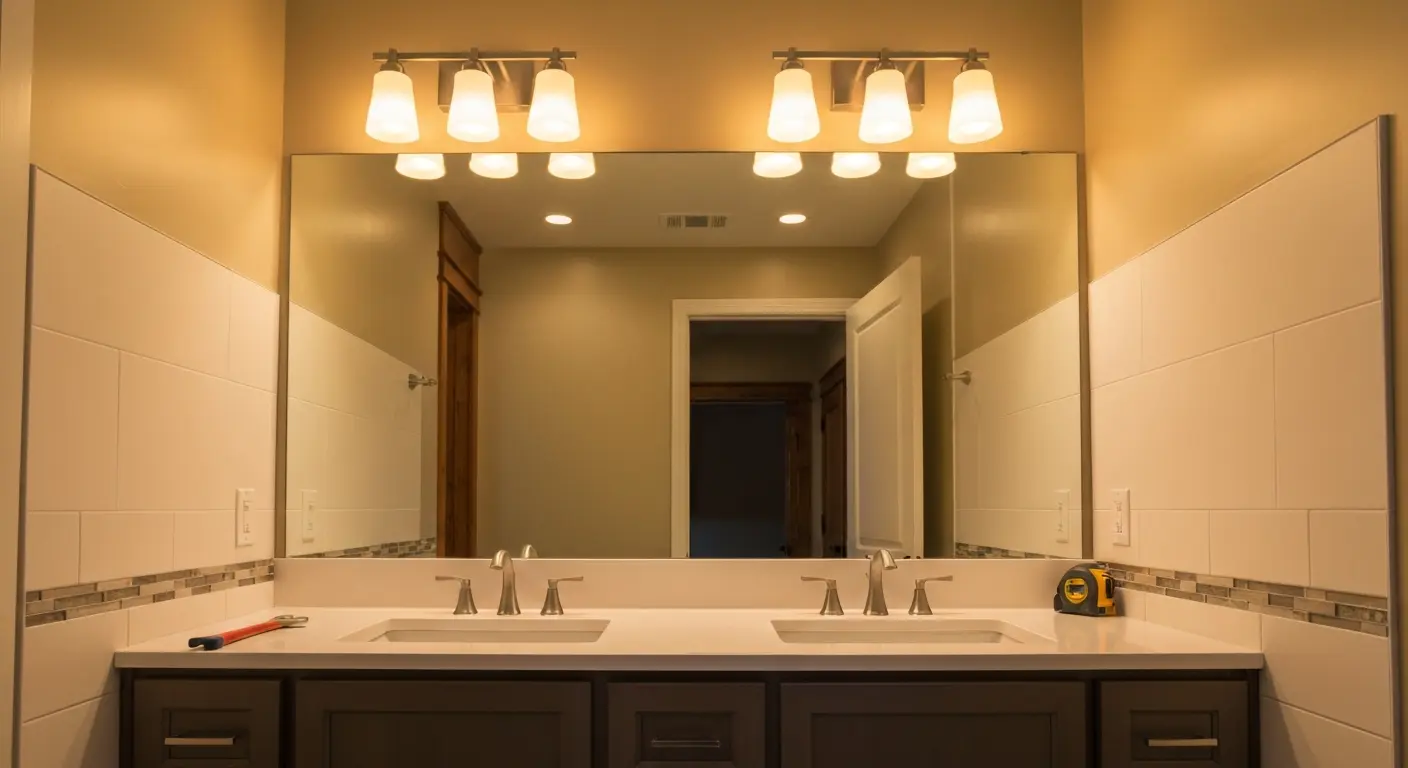 Bathroom vanity installation