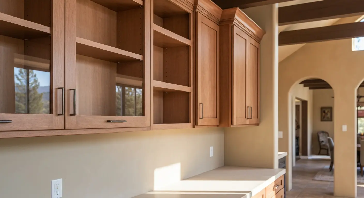 Custom cabinet installation in Valley Springs kitchen