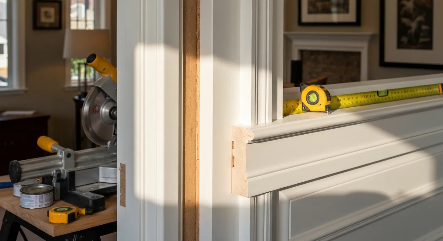 Door casing installation