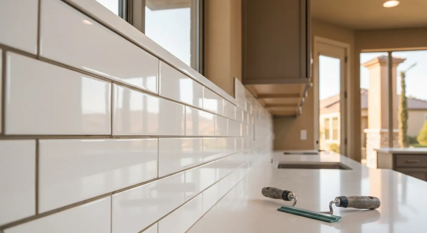 Modern kitchen backsplash tile Manteca