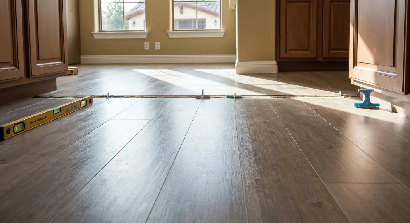 Kitchen flooring installation