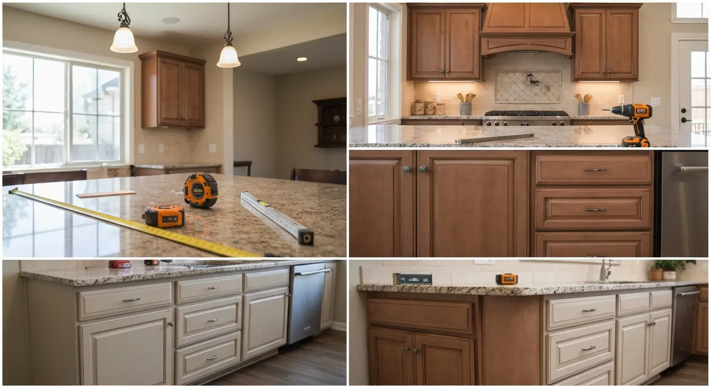 Custom cabinet installation