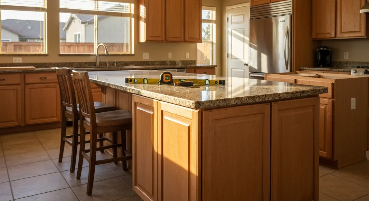 Kitchen island installation Elk Grove