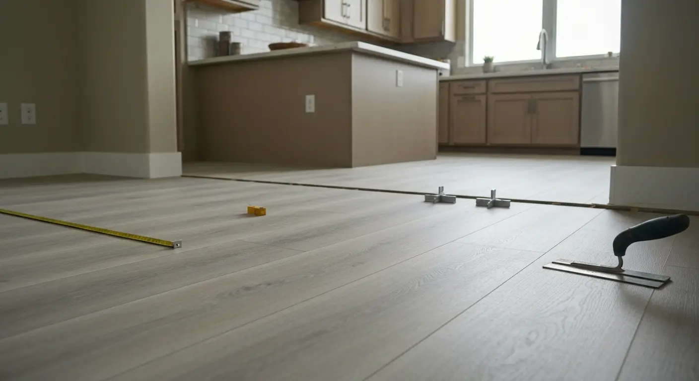 Kitchen flooring installation