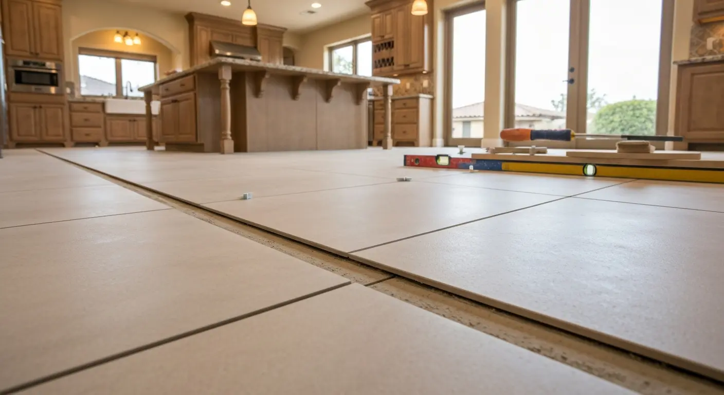 Kitchen flooring installation