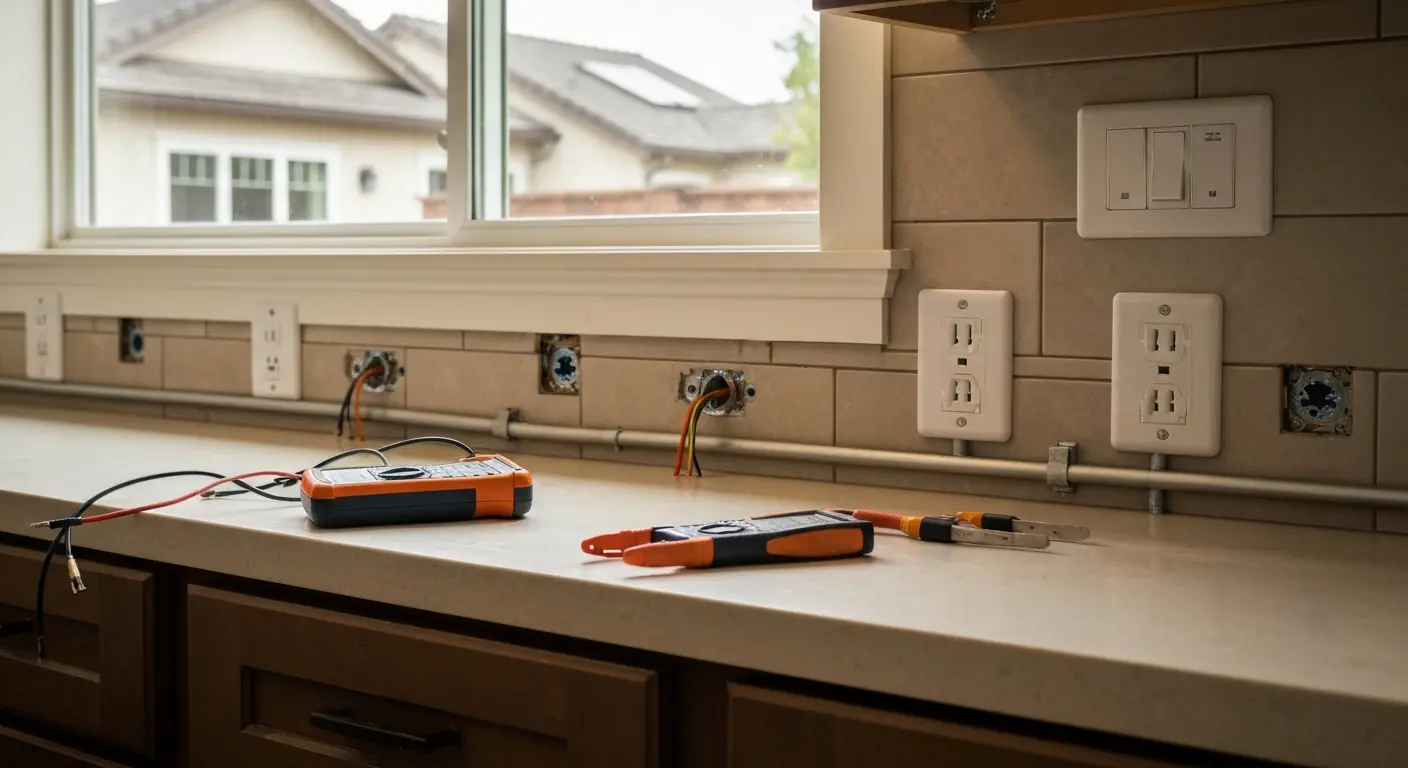 Kitchen electrical installation