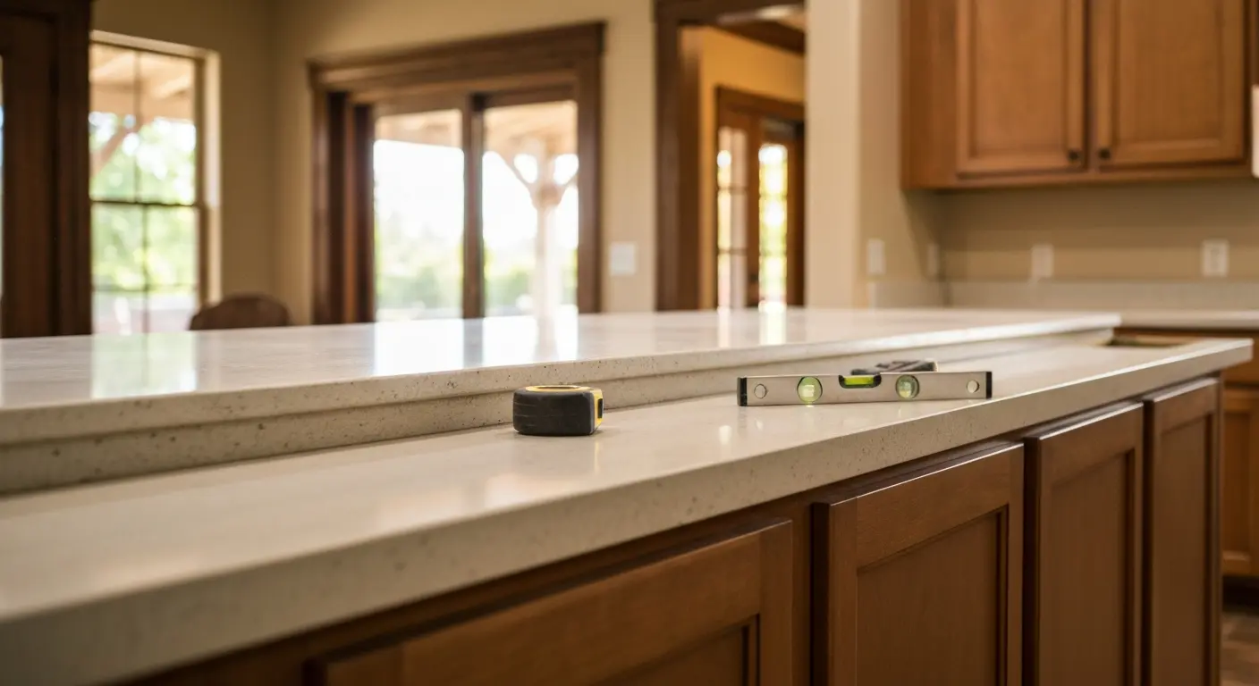Kitchen countertop installation