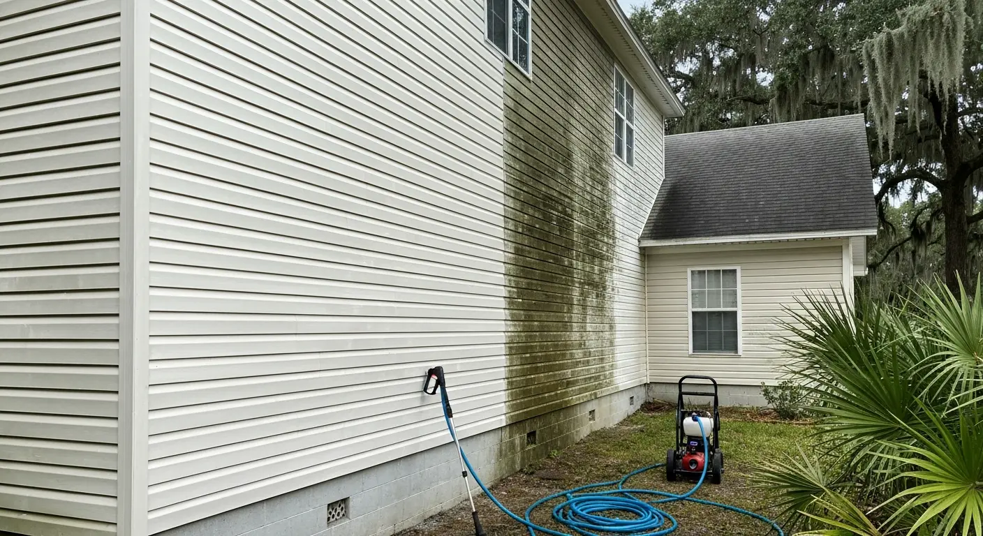 House siding cleaning