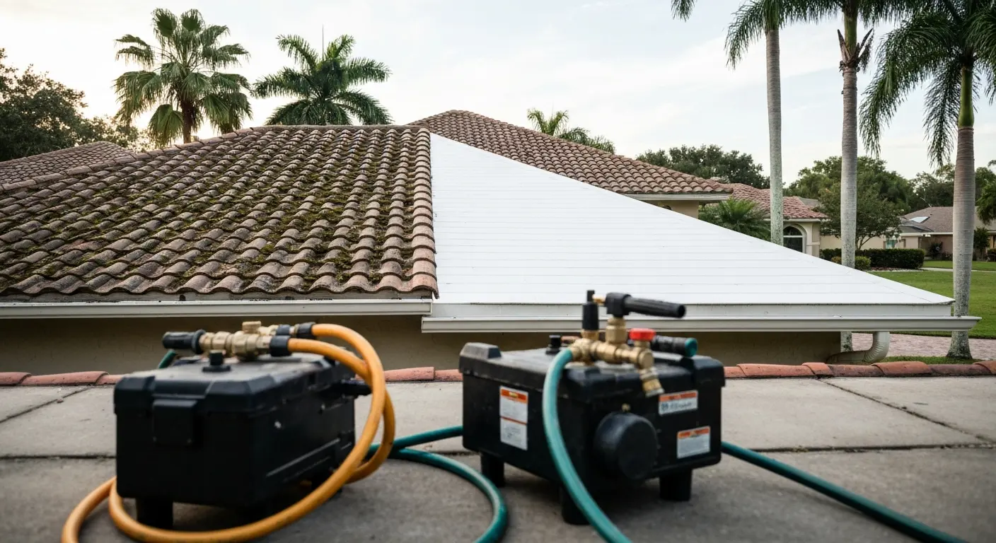 Roof and exterior cleaning