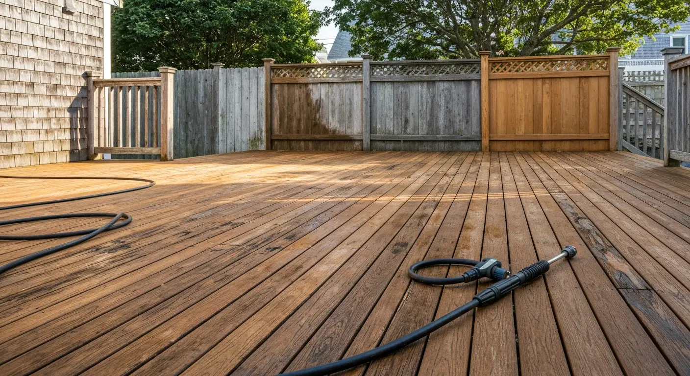 Deck and fence cleaning