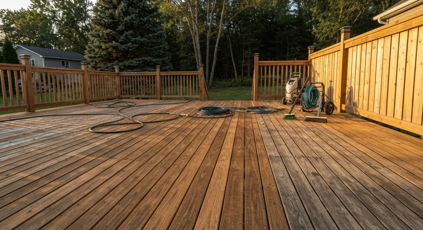Deck and fence cleaning