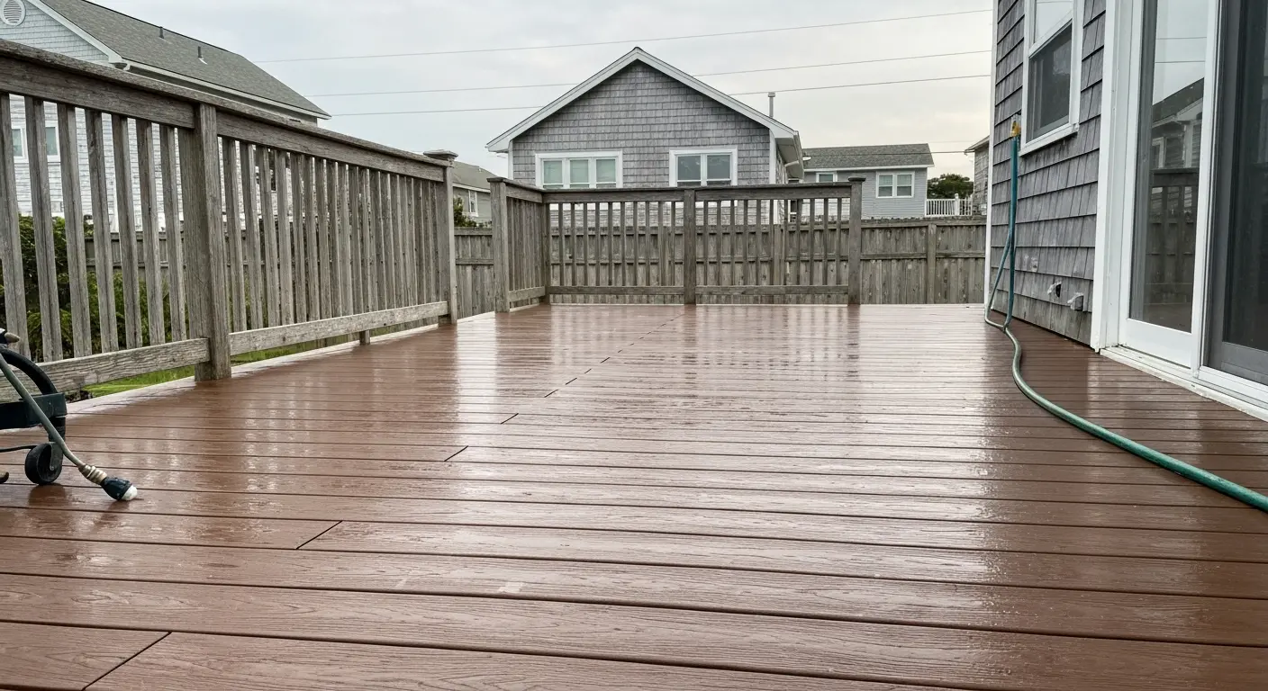 Deck cleaning service