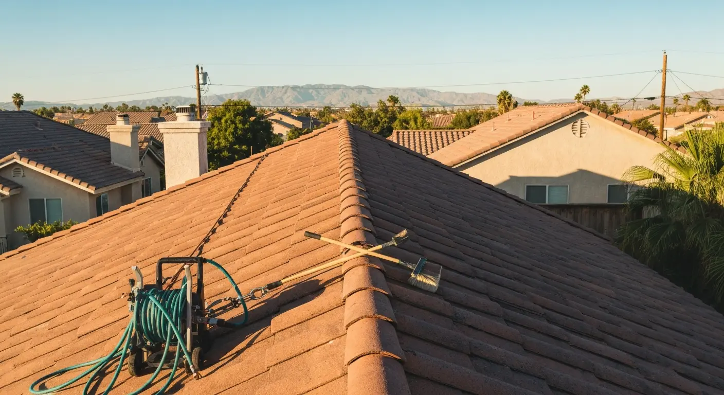 Roof cleaning service