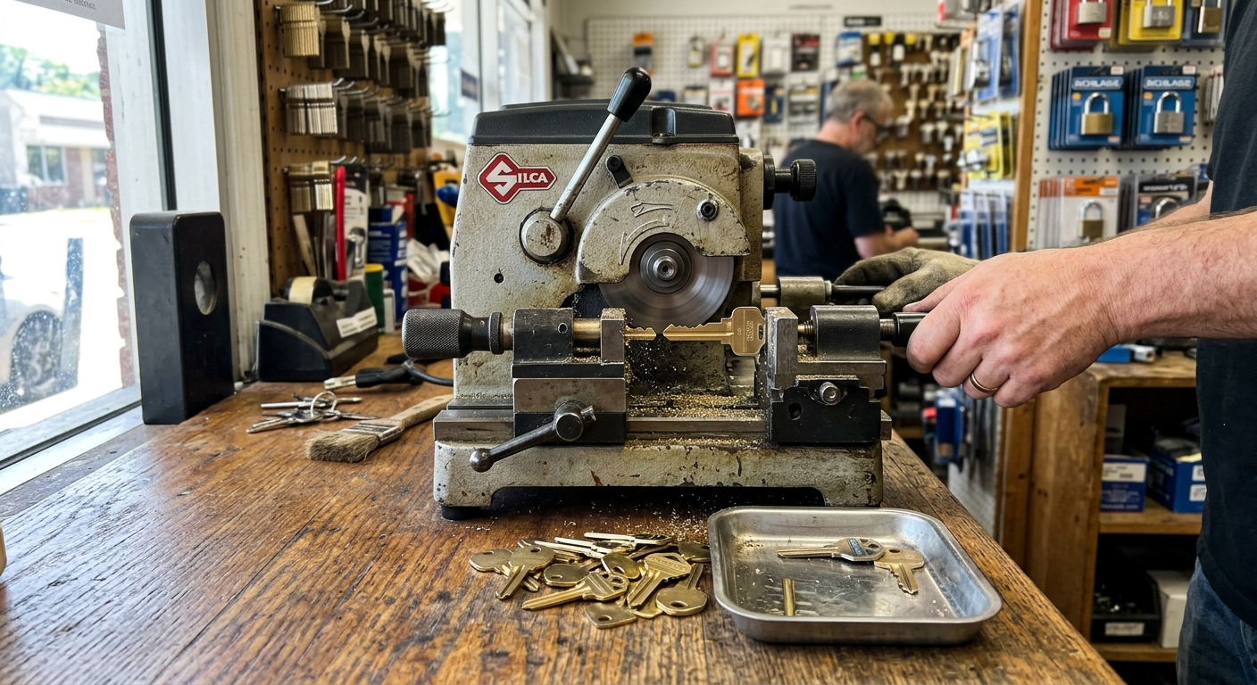 locksmith duplicating house and security keys