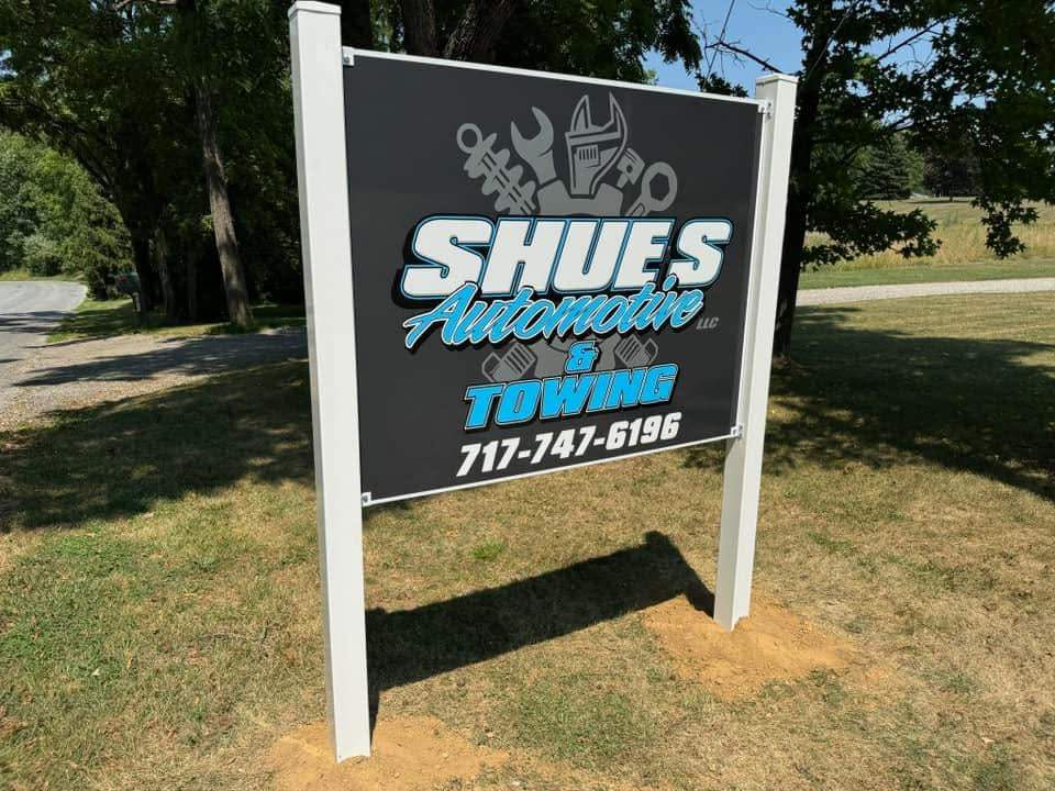Shues Automotive and Towing photo outside main repair shop