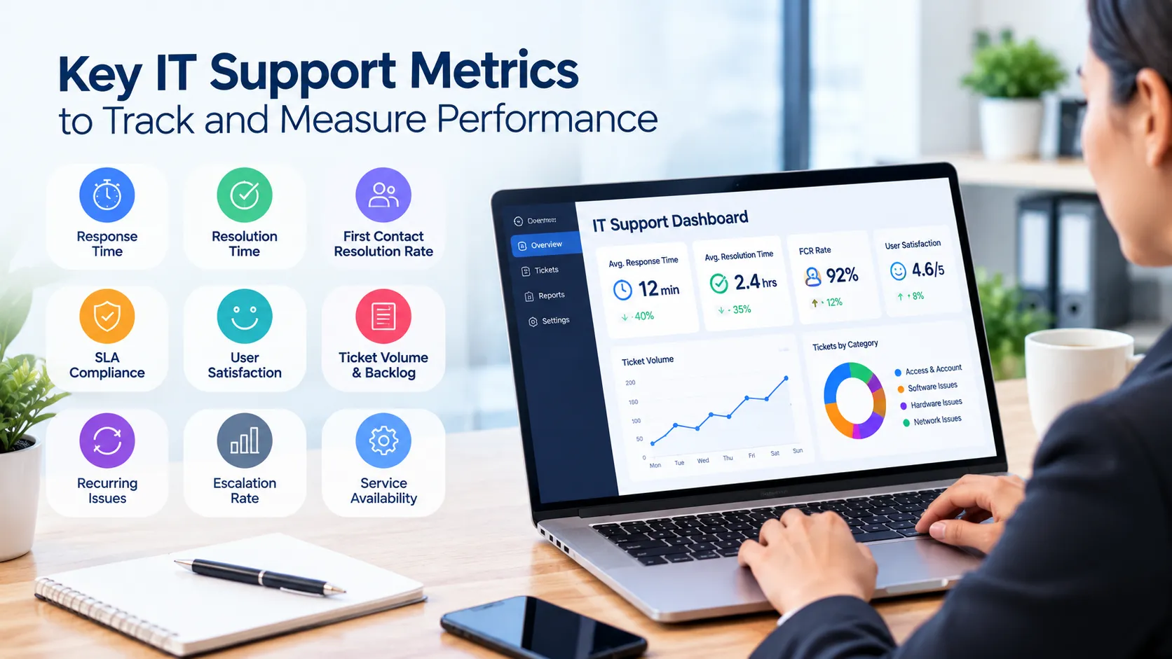 Key IT support metrics for measuring and tracking performance