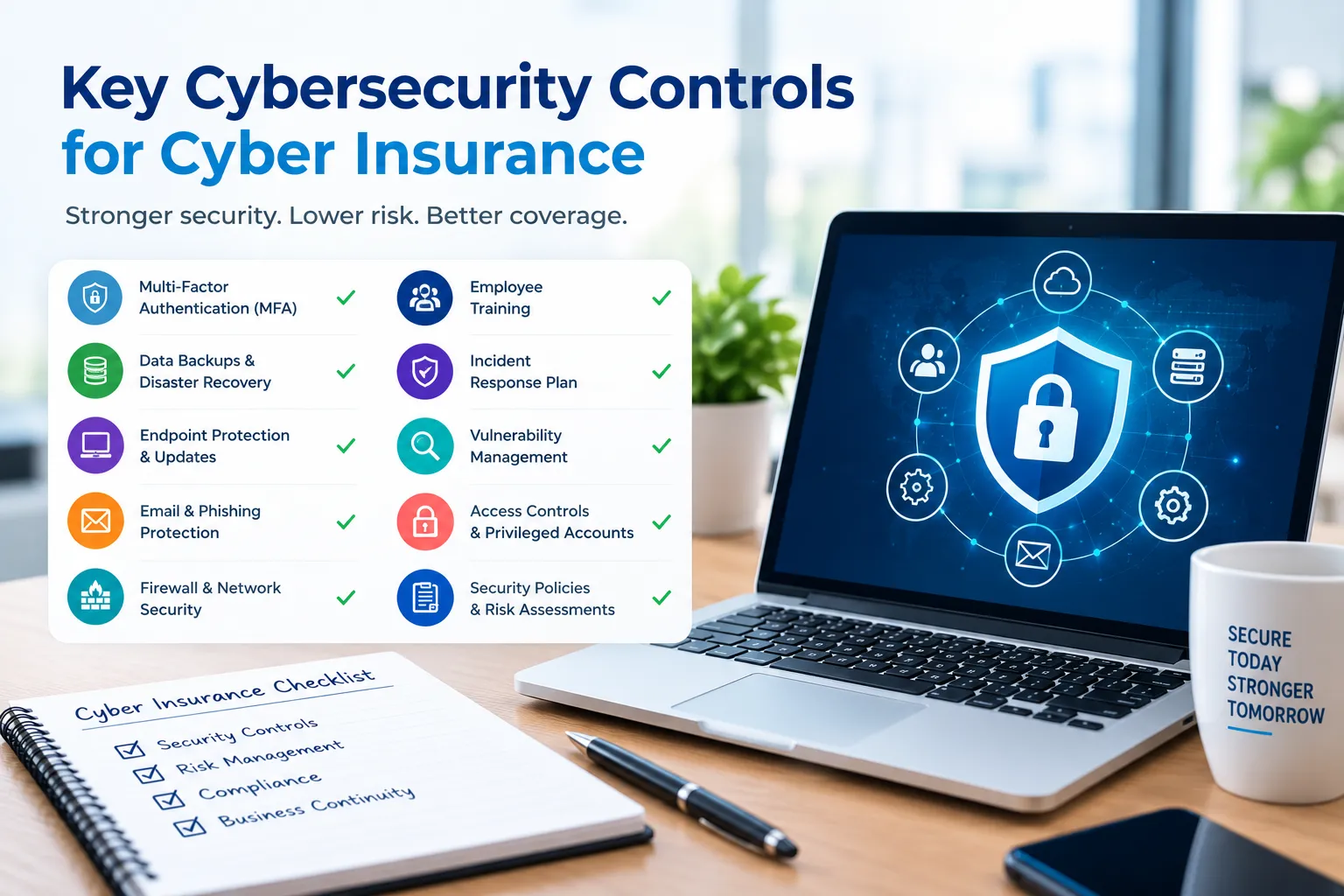 Cybersecurity checklist for cyber insurance requirements Cybersecurity checklist for cyber insurance requirements