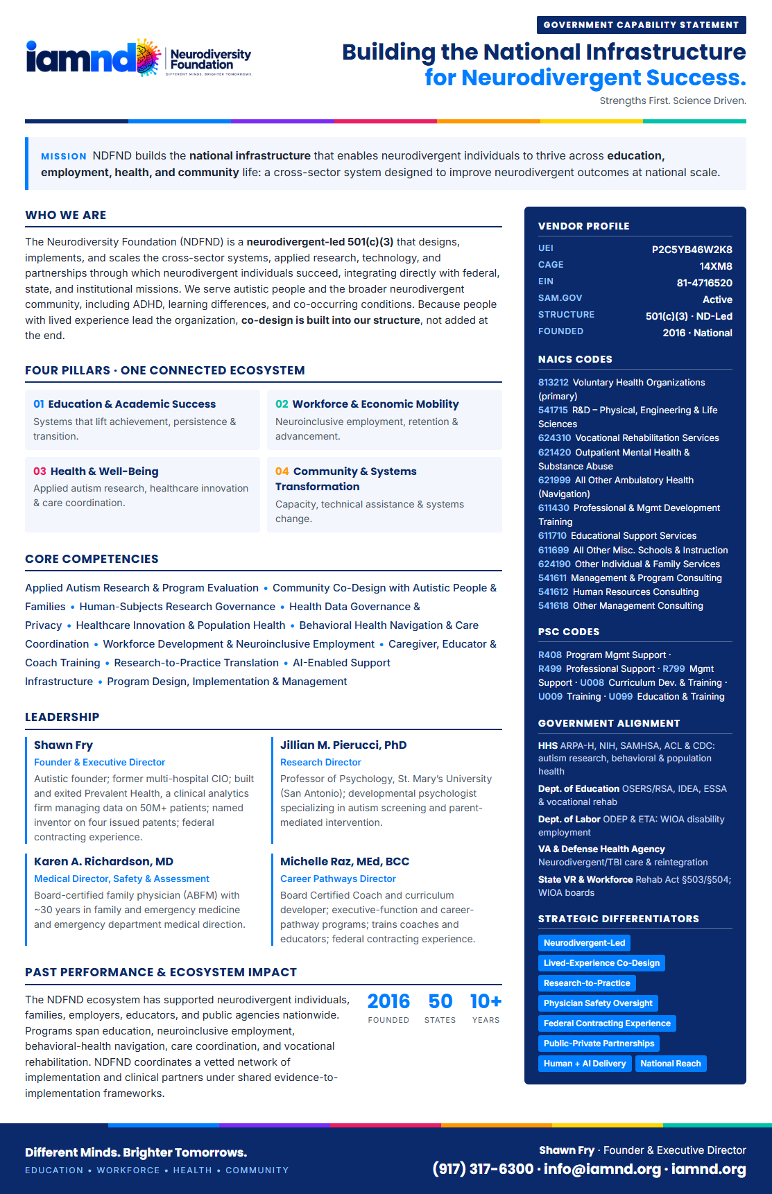 NDFND Government Capability Statement