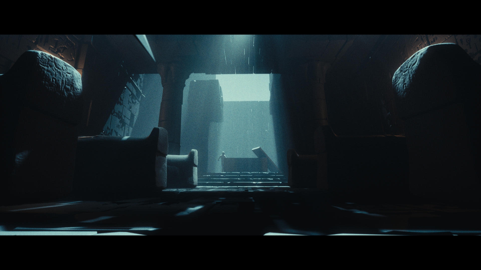 Virtual lighting example in Unreal Engine