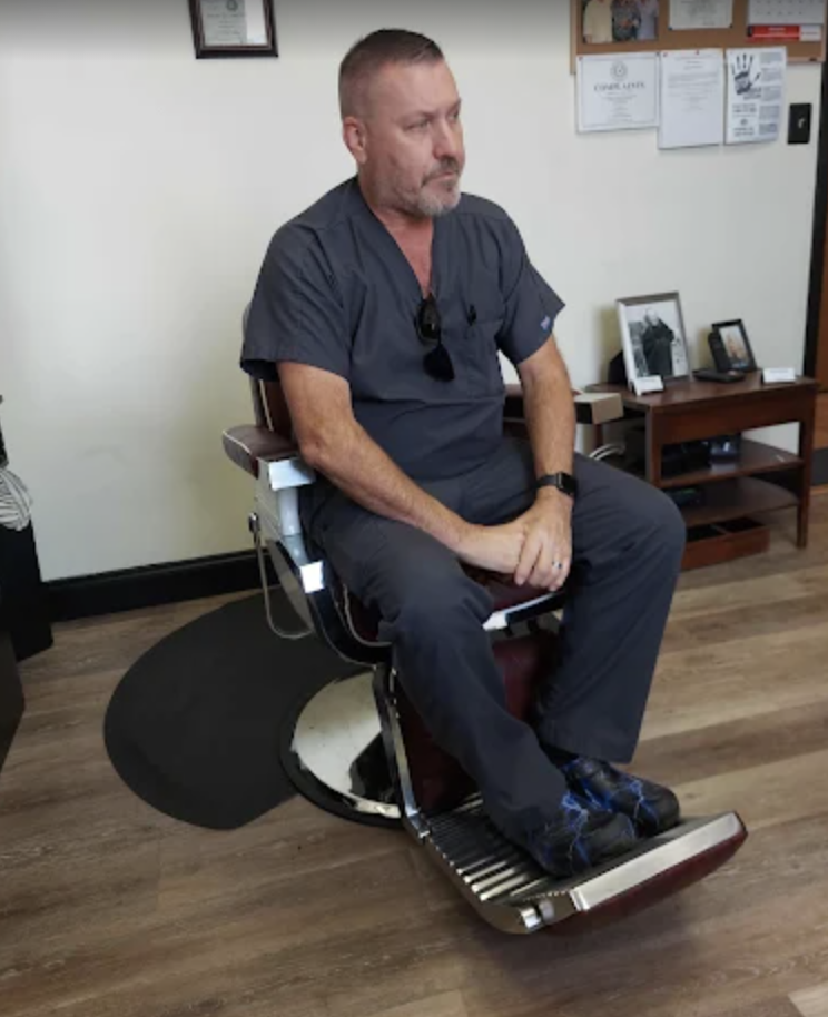 Another finished haircut at Pop's Barbershop