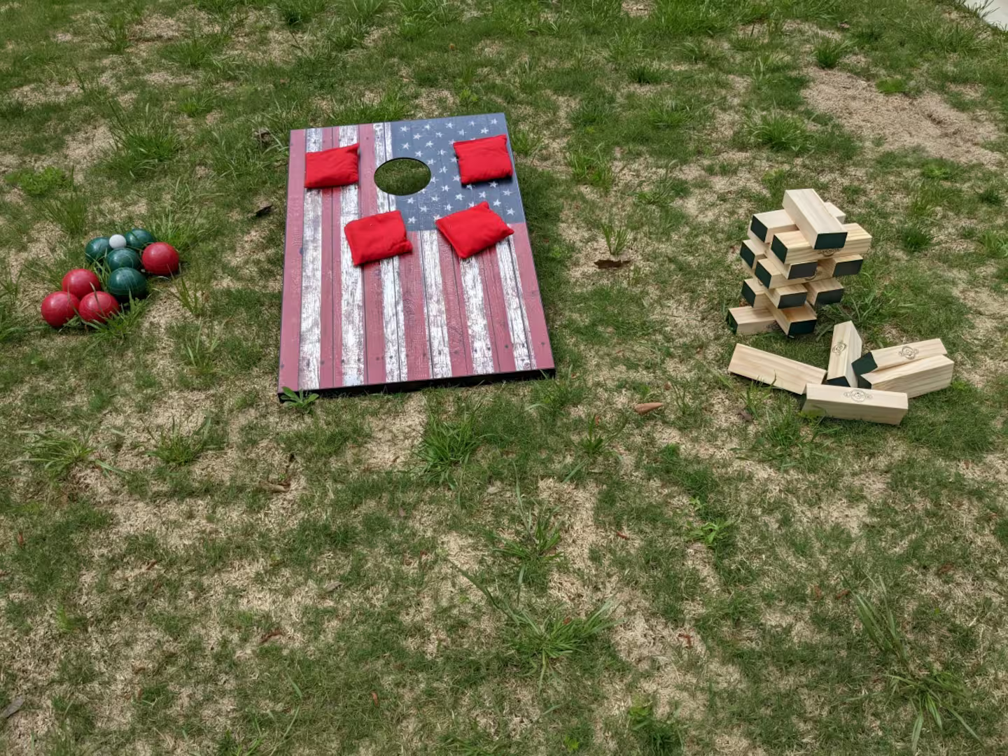 Yard Games: Cornhole & Giant Jenga