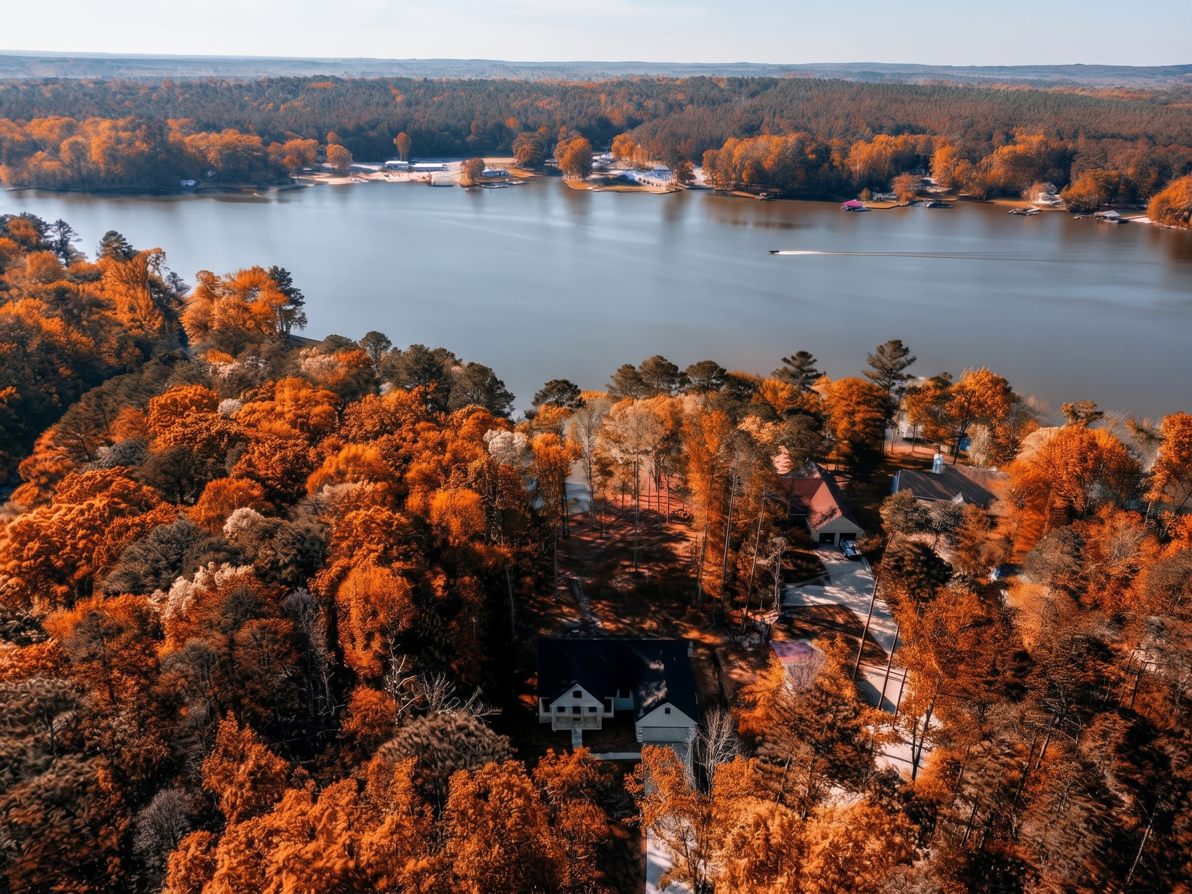 Lake Sinclair Autumn House