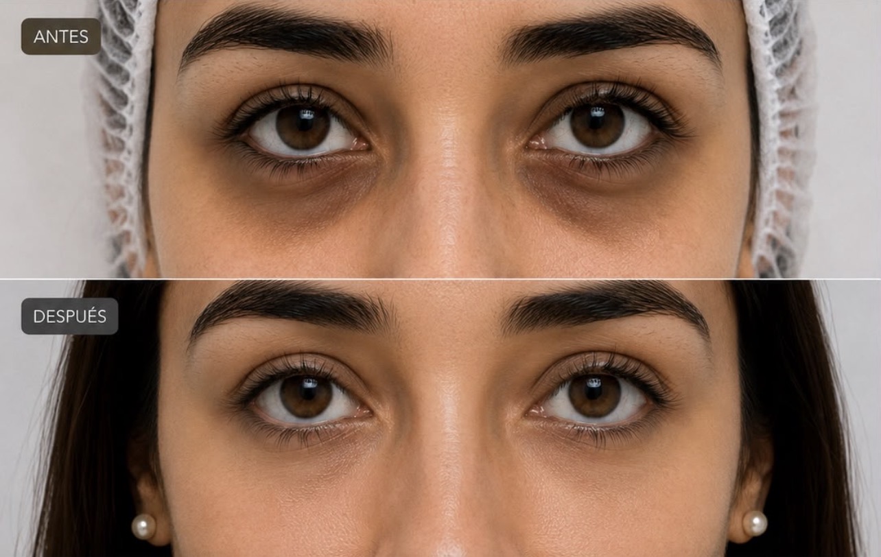 Resultado antes y después en Caraccioli Clinic