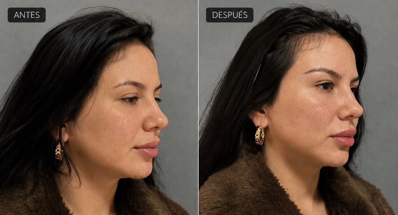 Resultado antes y después en Caraccioli Clinic