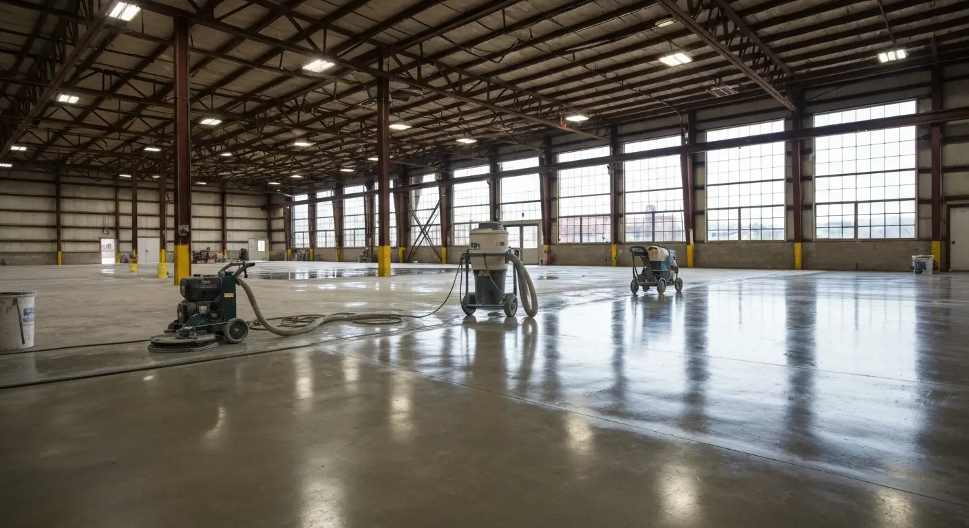 Warehouse grind and seal