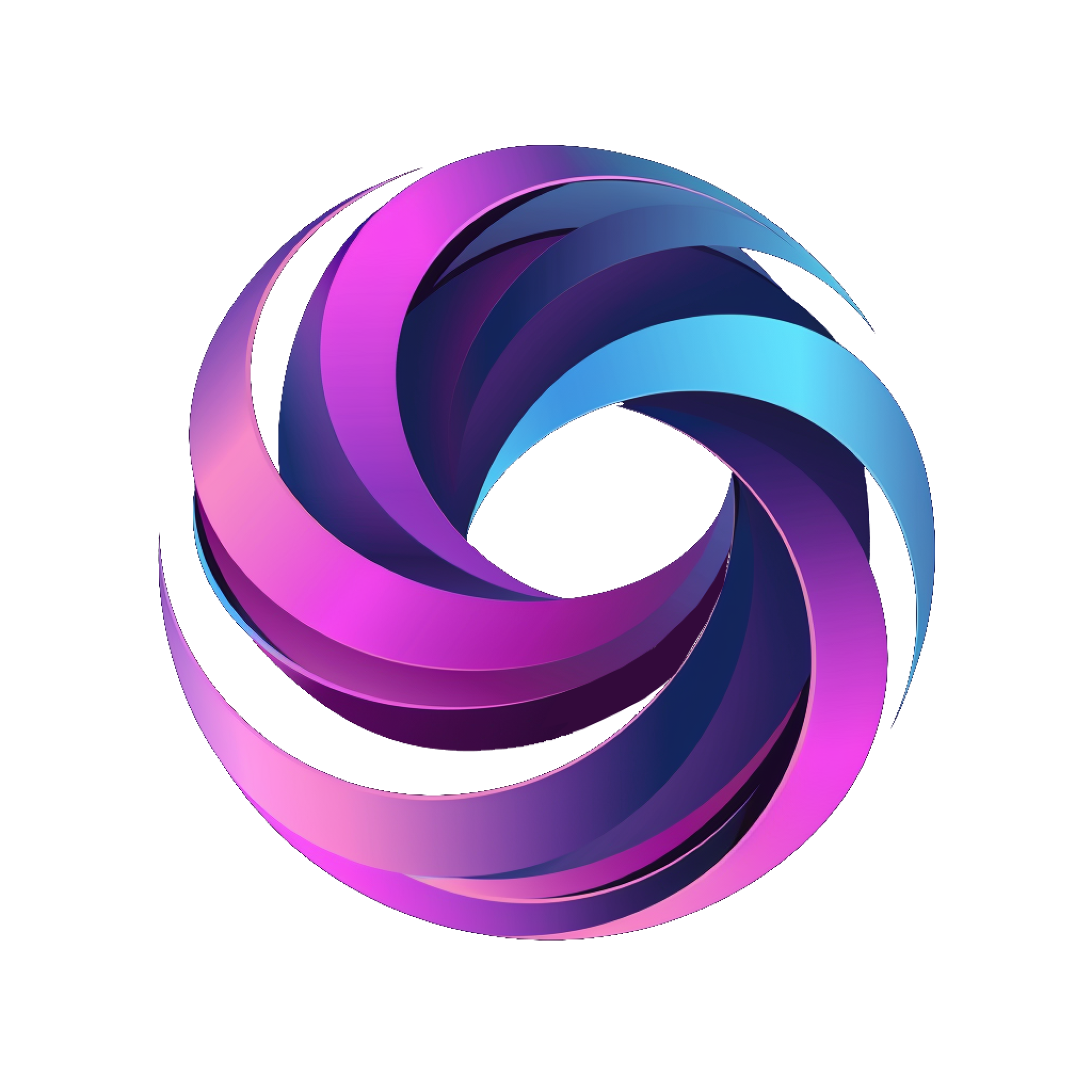 Logo of Net Sphere, a web design service provider, featuring a dynamic swirl of purple and blue colors, symbolizing creativity and digital innovation for Florida businesses.