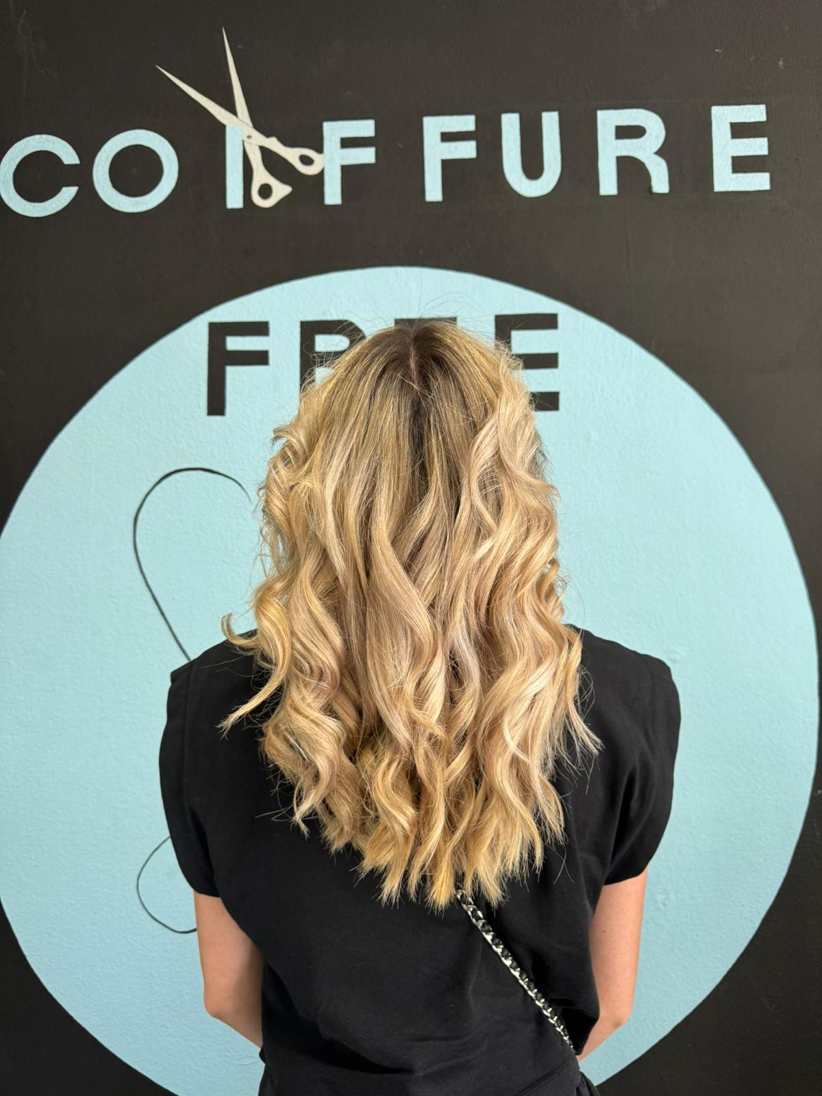 coloration balayage cheveux naturels résultat professionnel Bâle