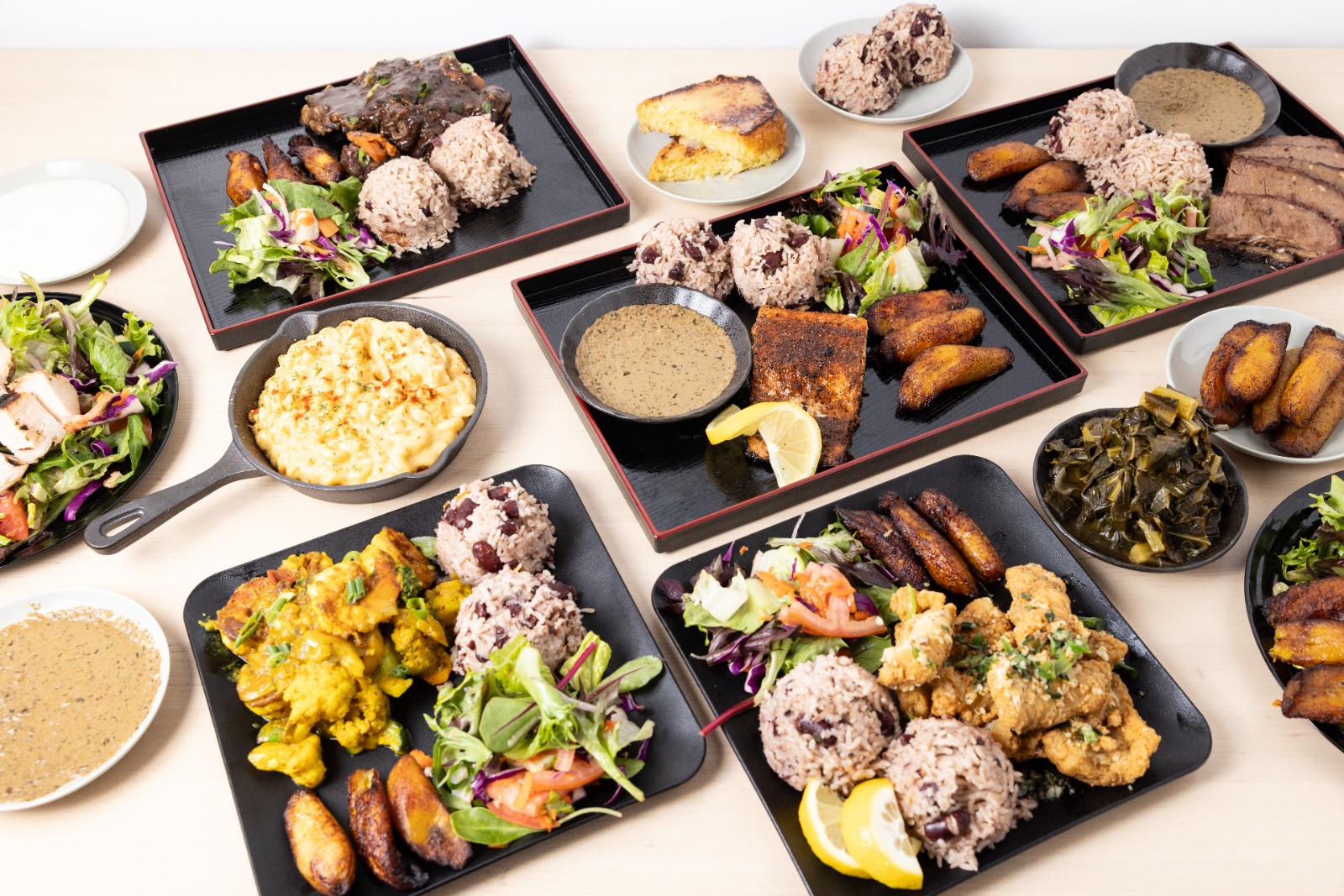 Halal catering spread