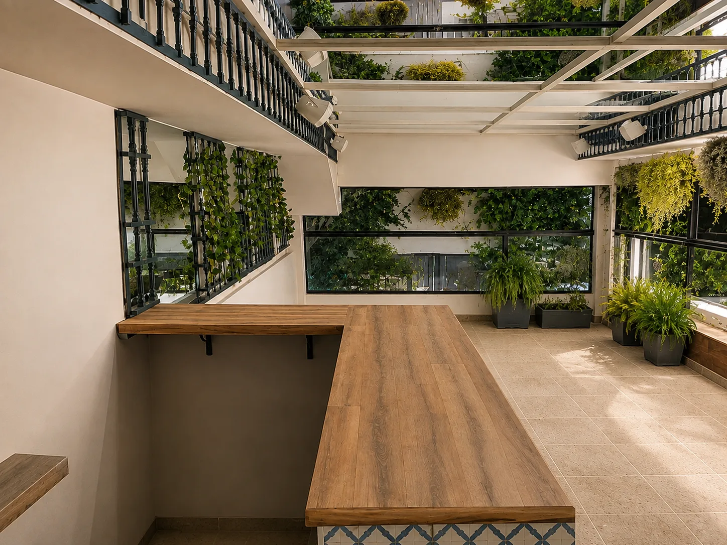 Restaurante Taiga — Terraza después