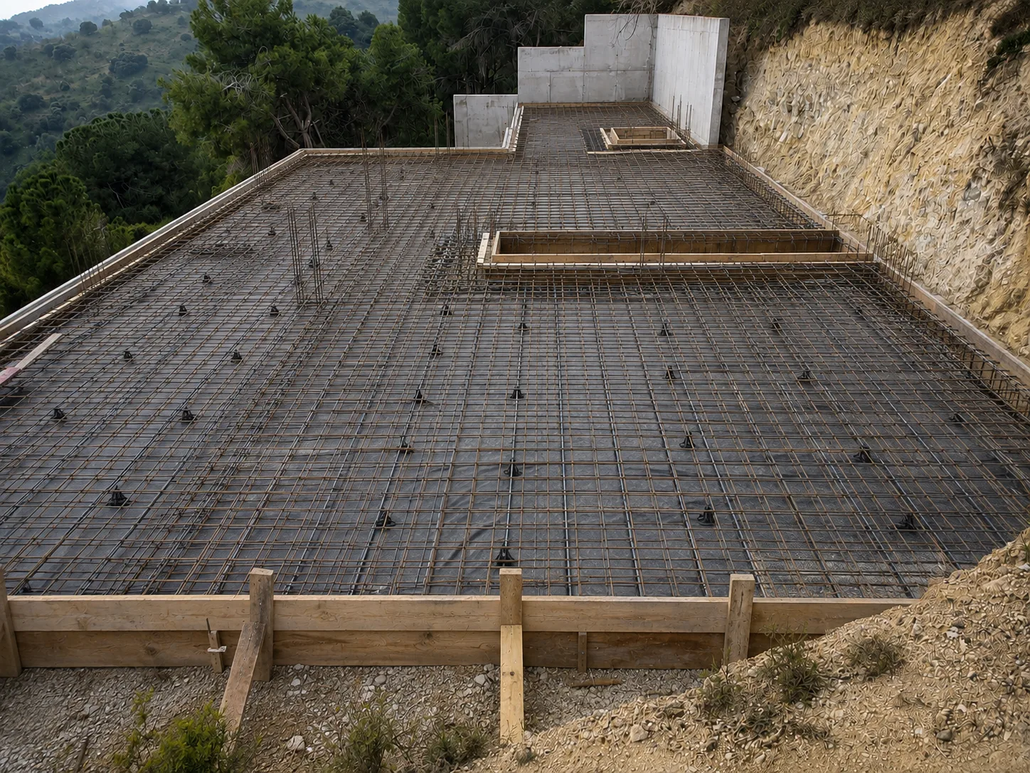 Chalet Villanueva del Pardillo (cimentación) antes