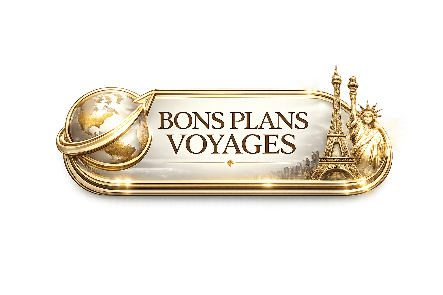 Illustration Bons Plans Voyages représentant une confirmation de rendez-vous avec coucher de soleil tropical, ambiance voyage premium et réservation d’appel découverte