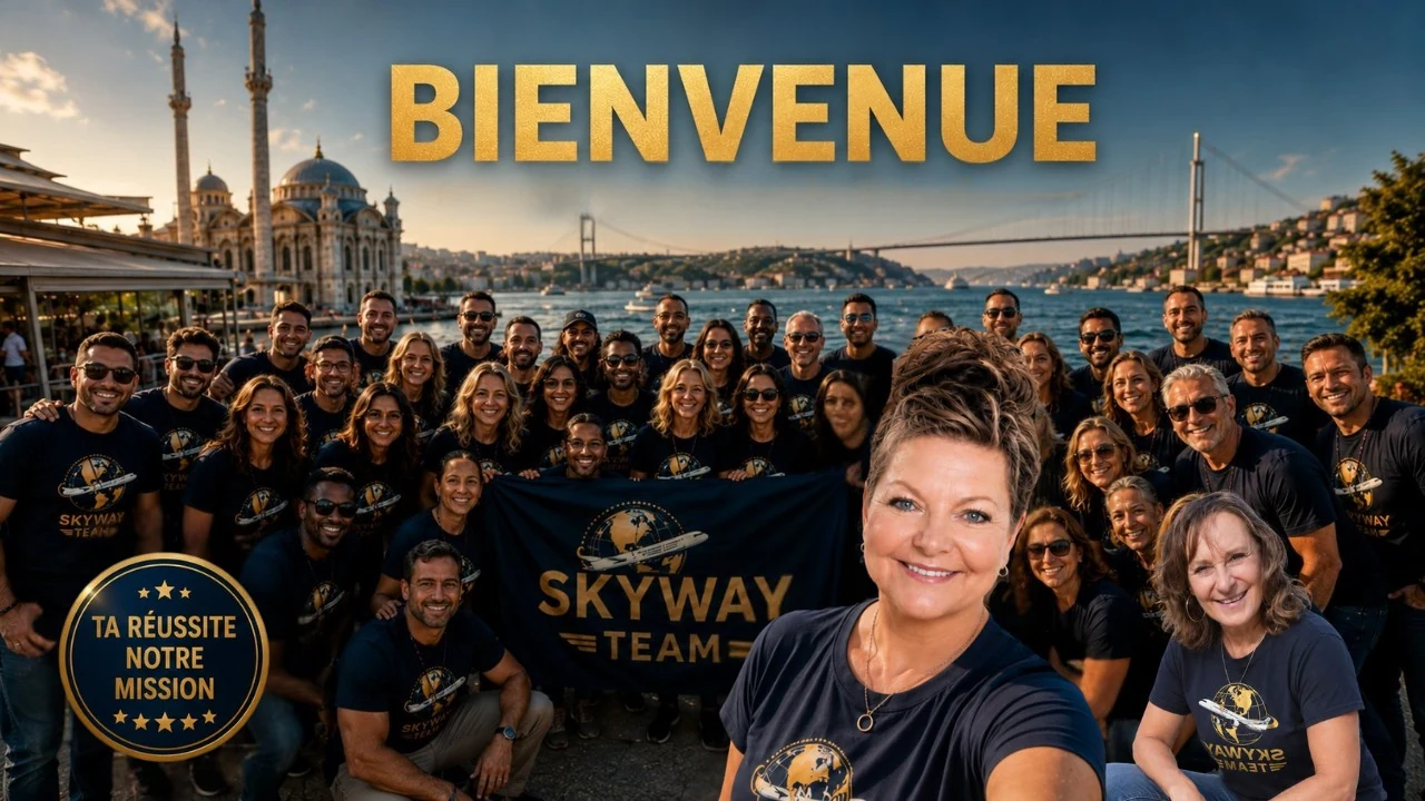 Membres de la Skyway Team réunis lors d'un événement à Istanbul