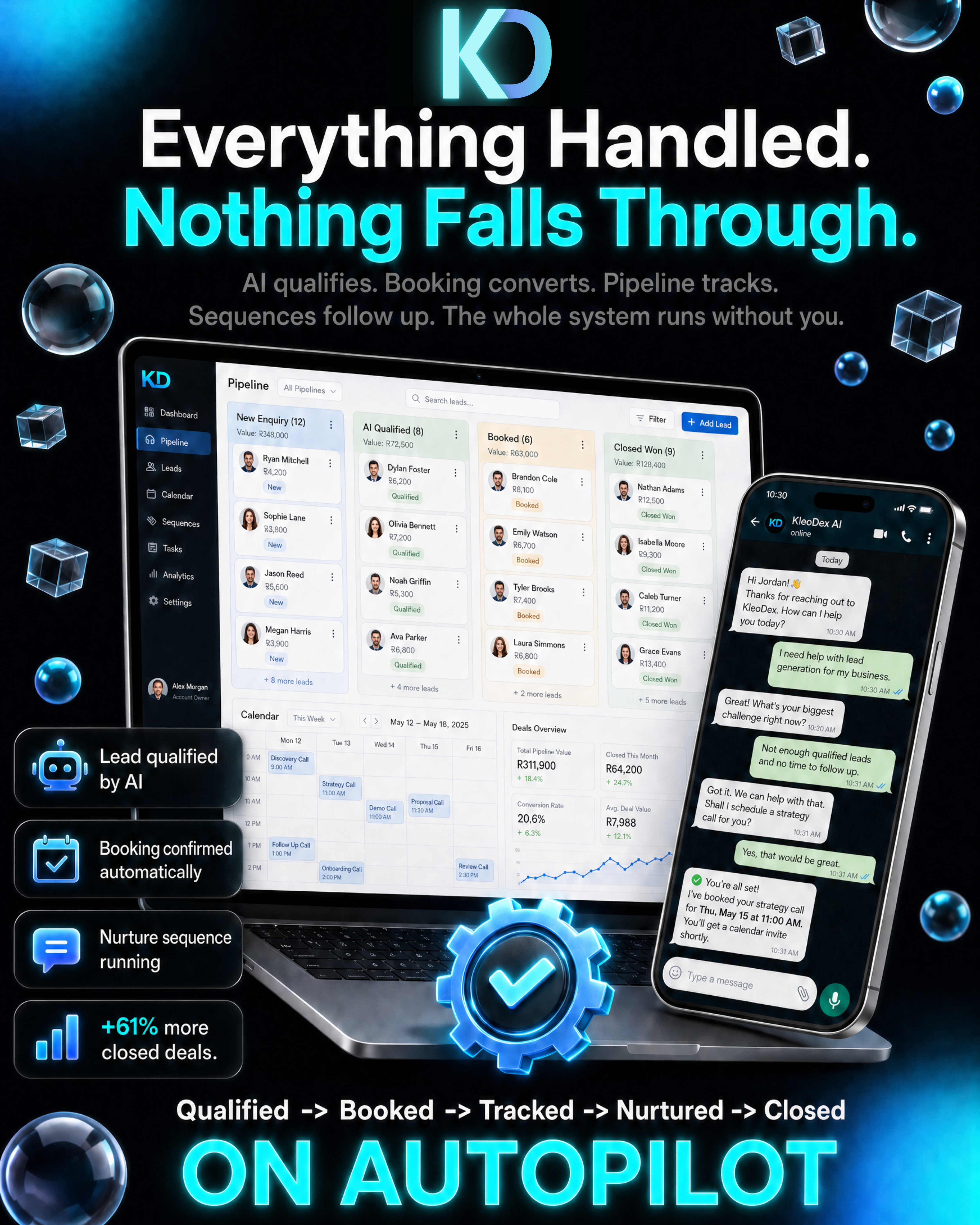 Full Stack Smart Booking, Conversion and Client Tracking