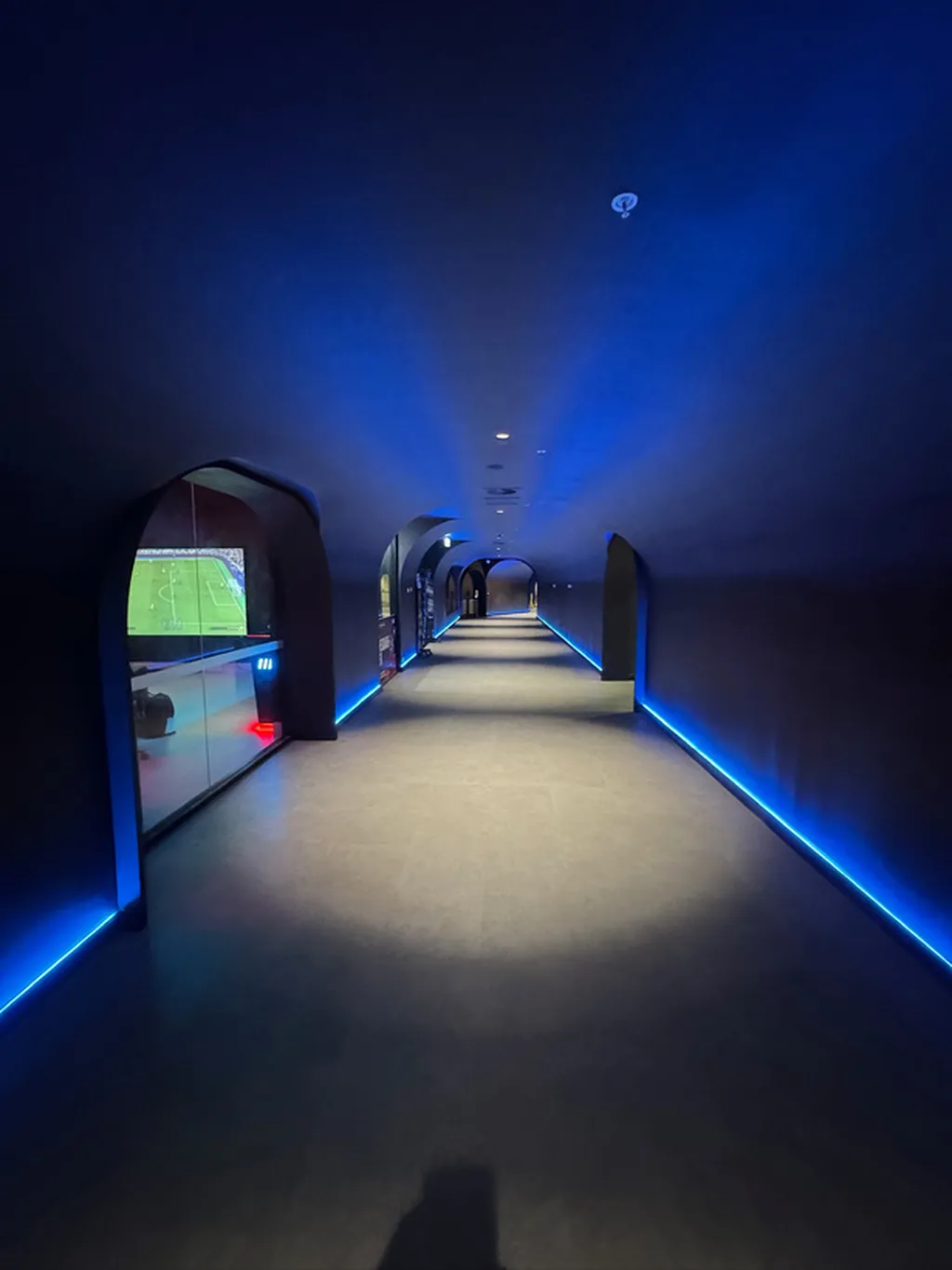 Specialised interior — dramatic corridor with architectural lighting