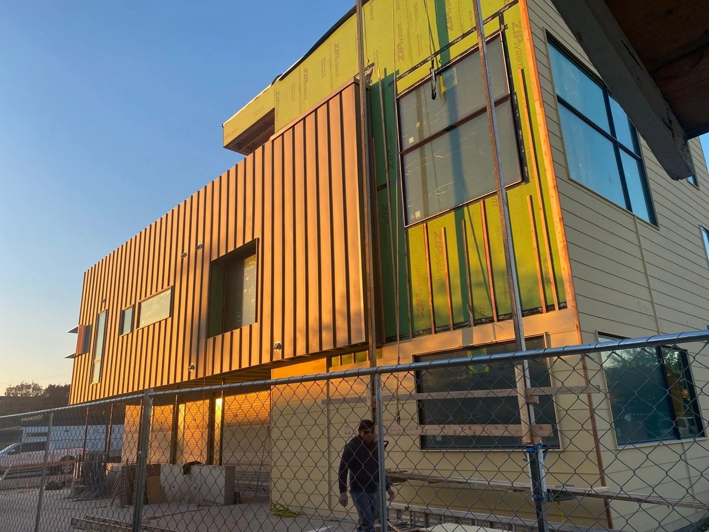 Exterior siding in progress in Fort Worth, Texas