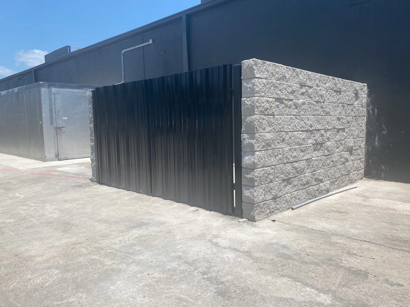 CMU walls & masonry project in North Richland Hills, TX