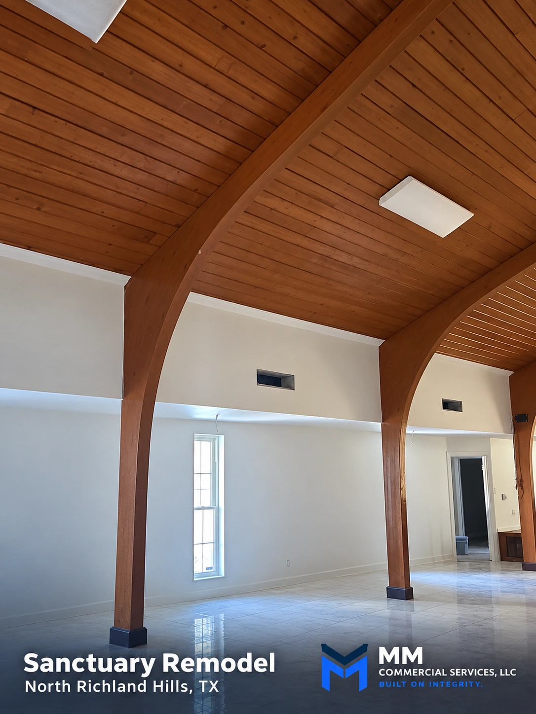 Sanctuary remodel in North Richland Hills, Texas